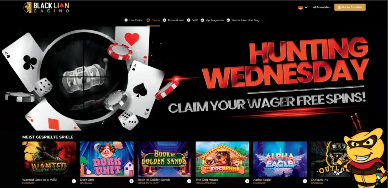 Black Lion Casino Willkommensbonus 