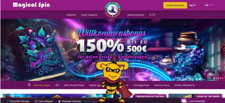 Erfahren Sie mehr über das MagicalSpin Casino