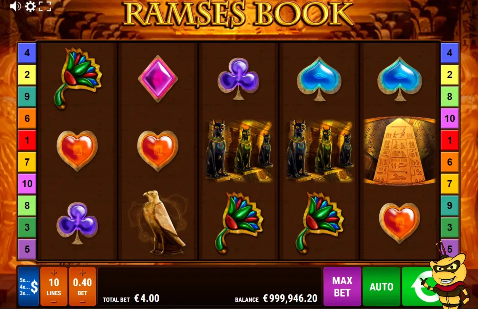 Ramses Book - Aktive Gewinnlinien