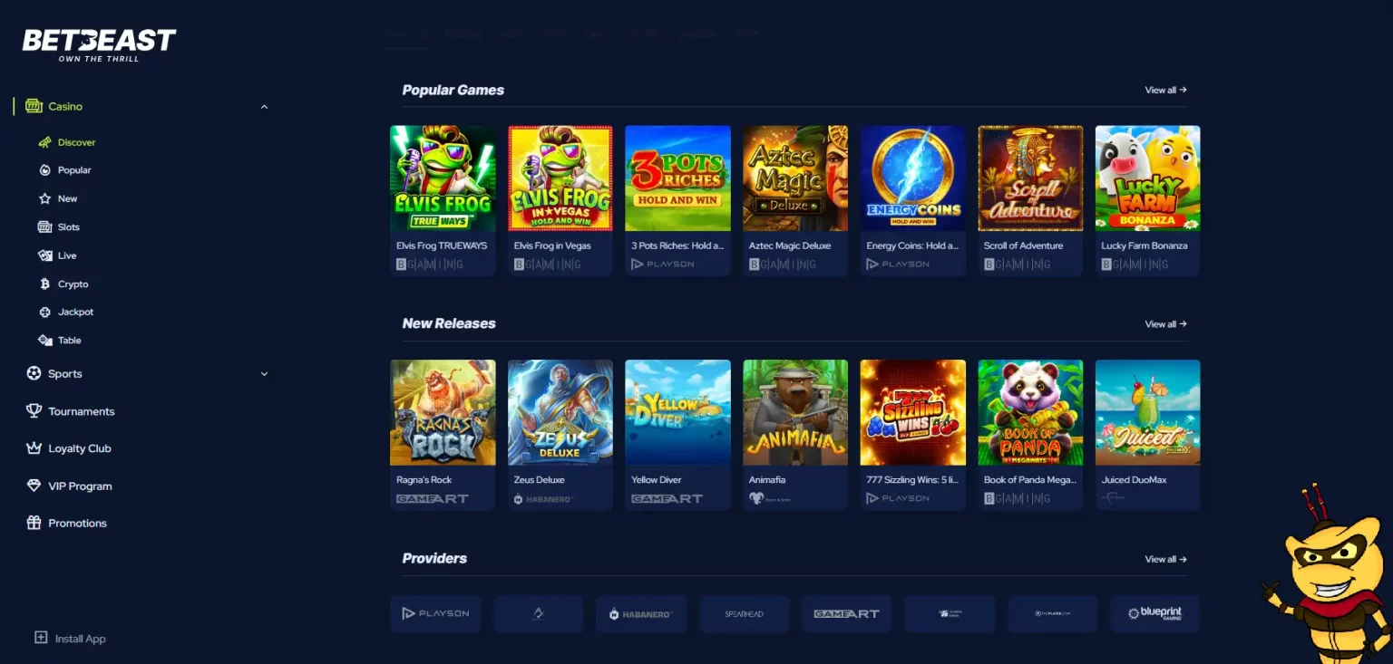 Spannende Spielautomaten bei BetBeast