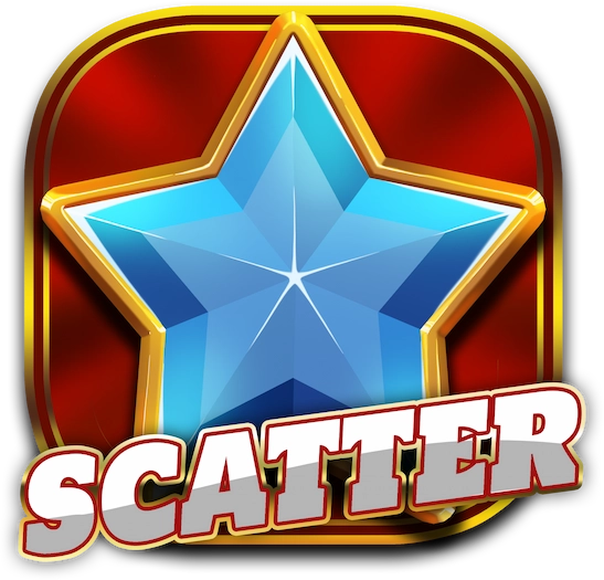 colorful star scatter symbol