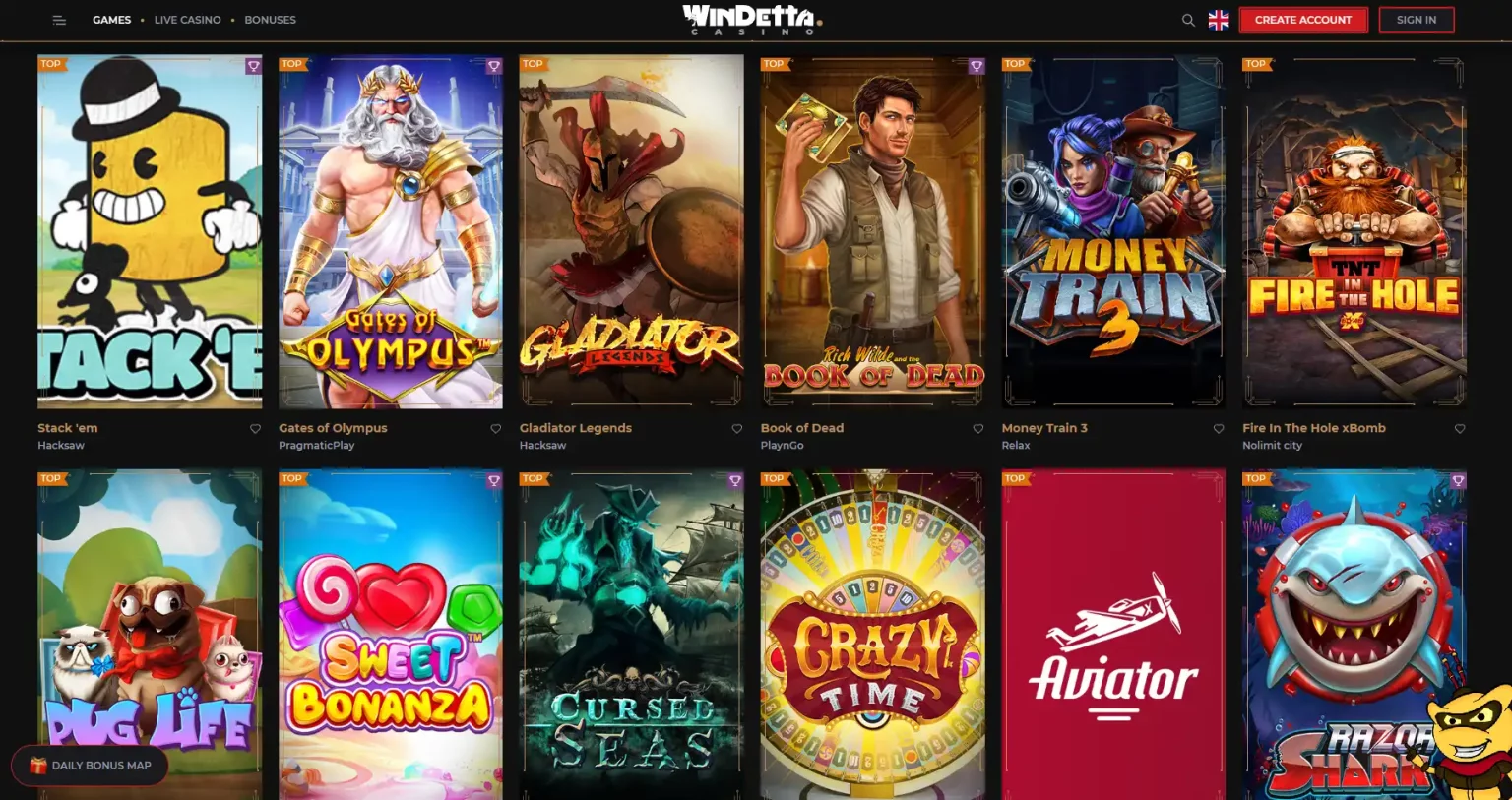 Windetta Casino Games