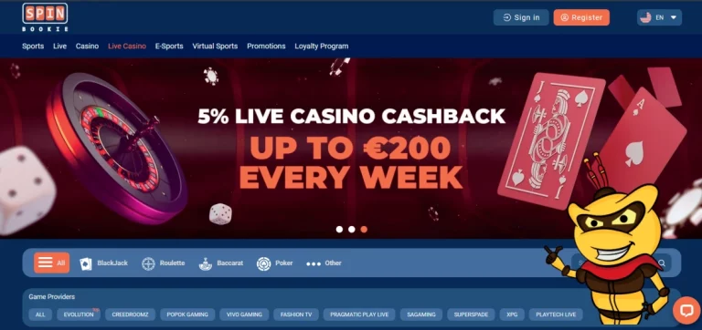 Live Casino Cashback